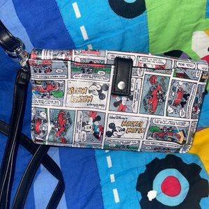 Disney Mickey comic strip wallet bag